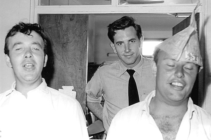  - Pissed airmen-Xmas lunch_Bahrain_1962_LD